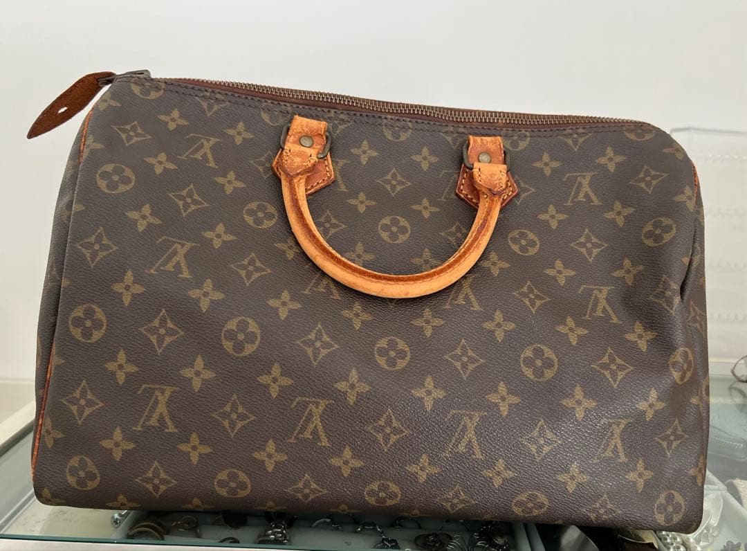 【良品】LOUIS VUITTON ルイ・ヴィトン スピーディ35（モノグラム）