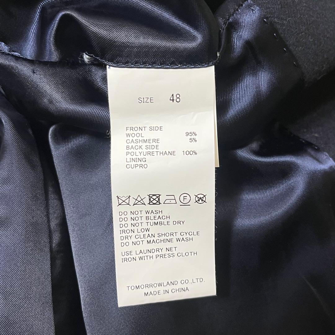 美品　トゥモローランド　ゼニア　カシミヤ　ステンカラーコート　ロング　Lサイズ