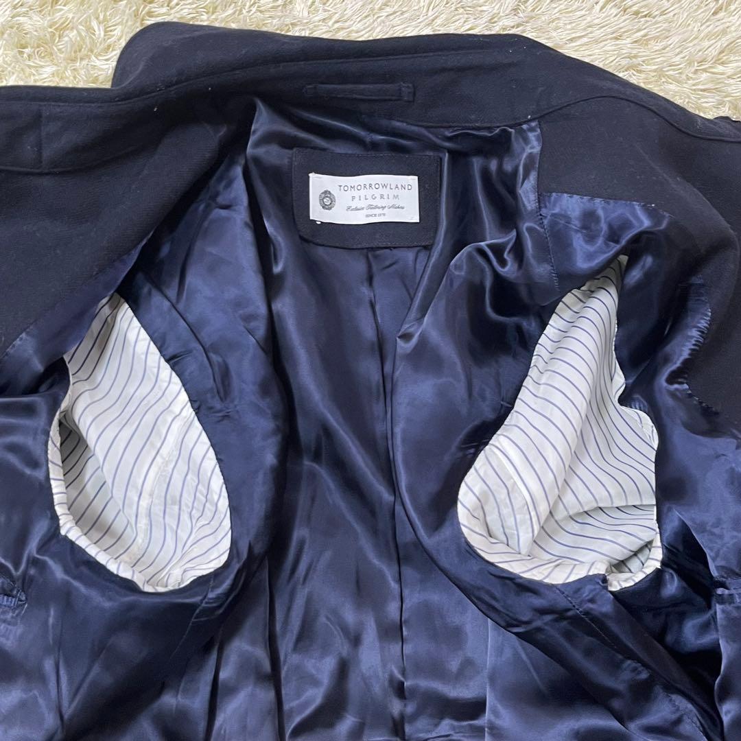 美品　トゥモローランド　ゼニア　カシミヤ　ステンカラーコート　ロング　Lサイズ