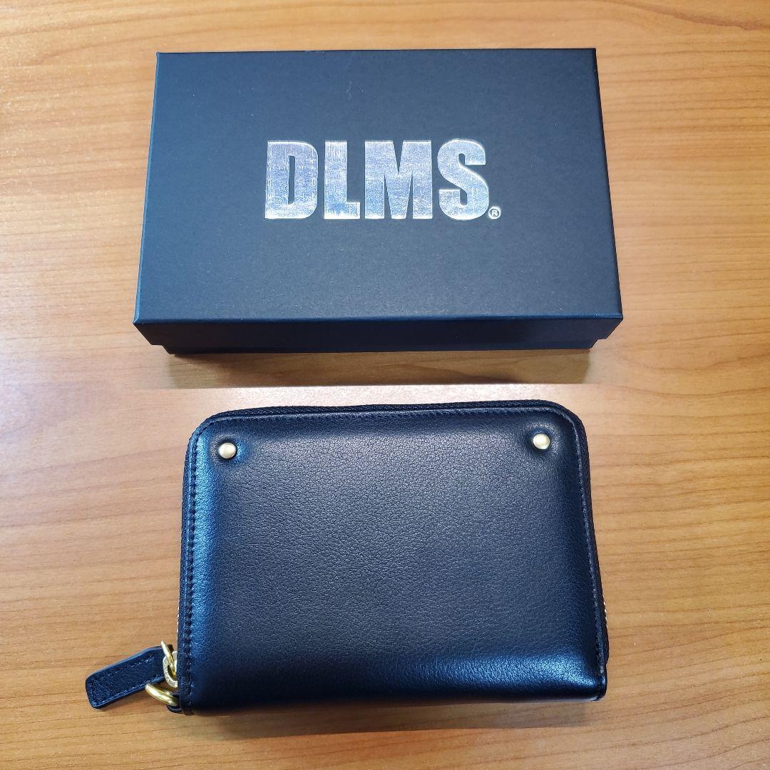 【未使用】DLMS 黒 レザー 二つ折り財布