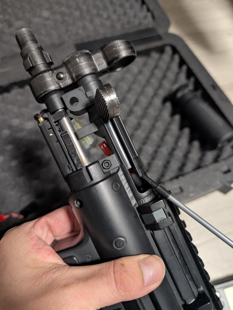 東京マルイMP5K、カスタム品、MOSFET、LiPo対応、実射可、付属品多数