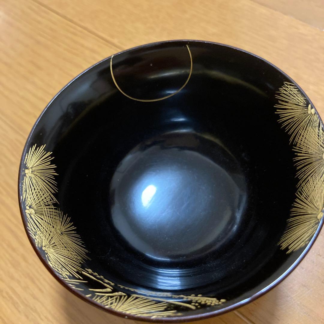 漆器　沈金　8客　輪島塗