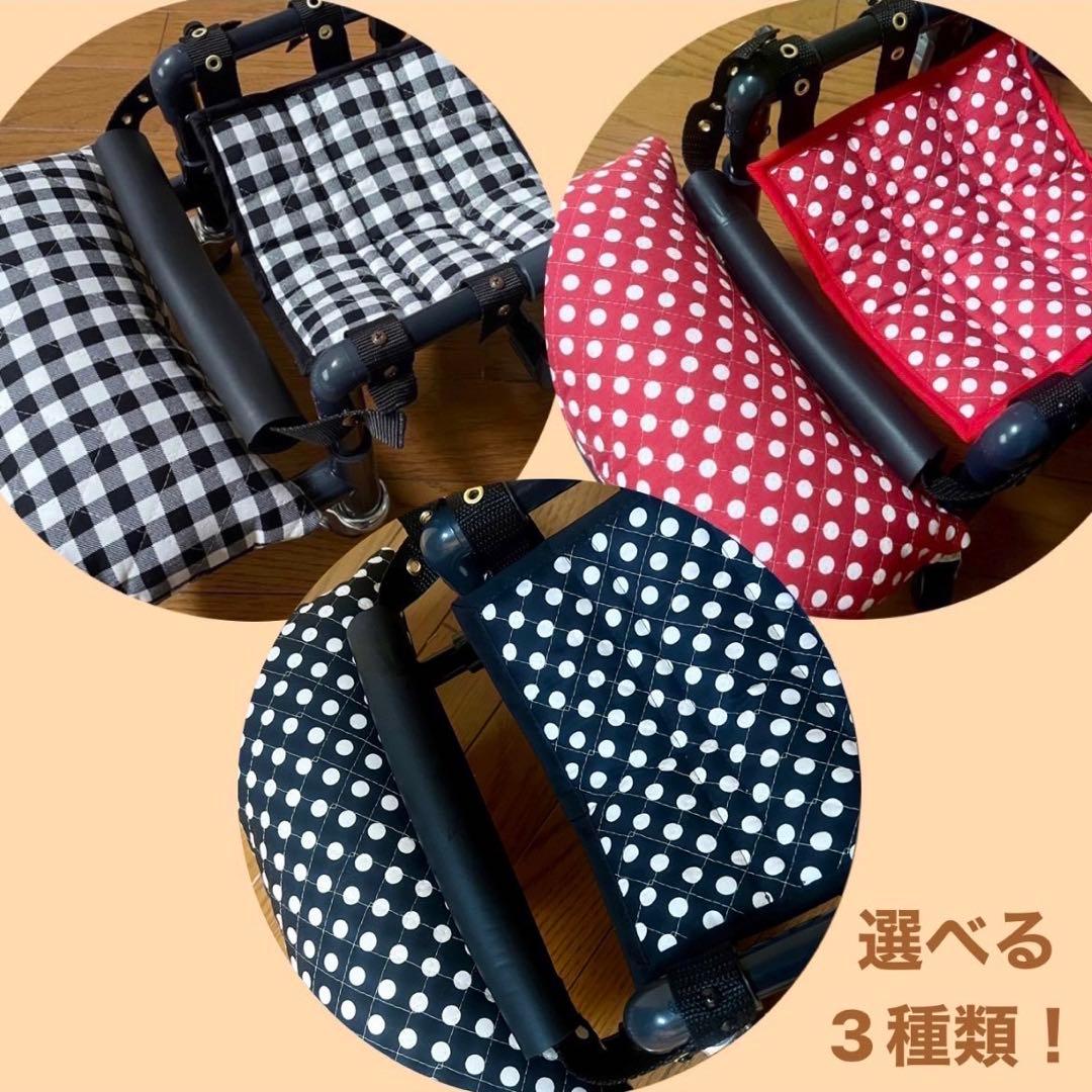 小型犬4輪歩行器　犬用車椅子　介護用　顎のせ枕付き　手押し棒