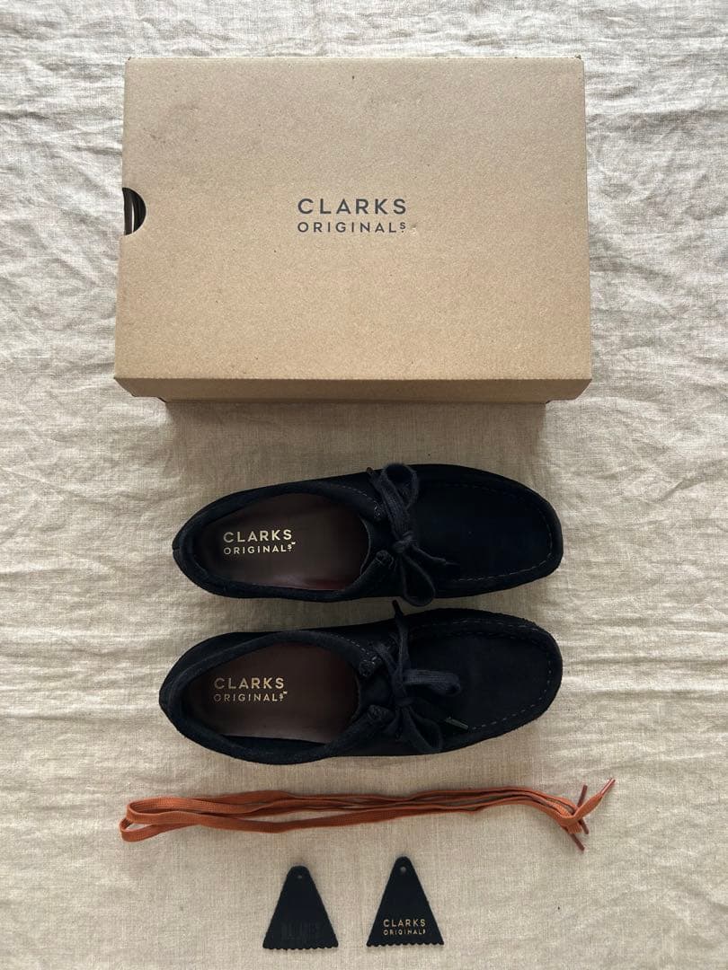 CLARKS クラークス/ クラークス ワラビー 黒 /24.0
