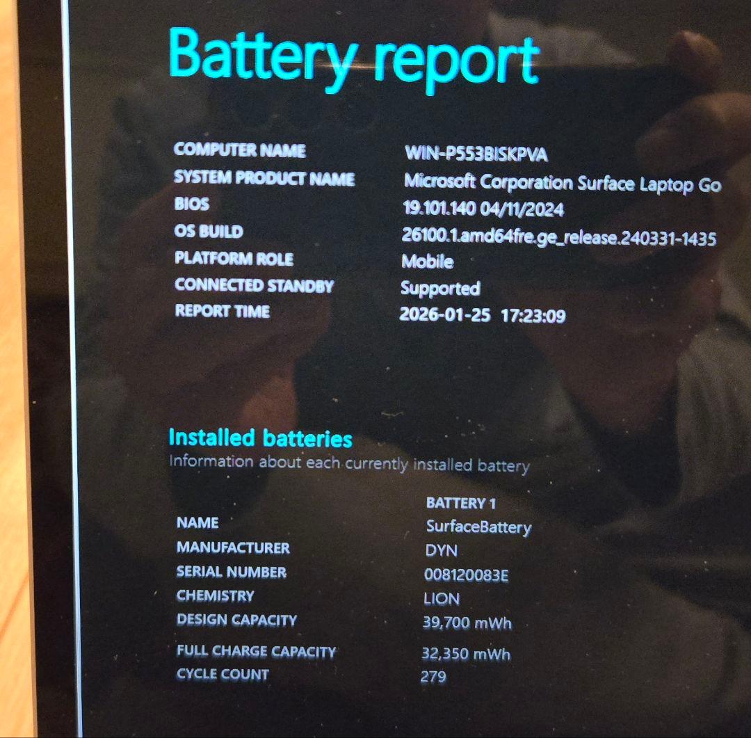 【美品】Surface Laptop Go i5/メモリ8GB上位モデル