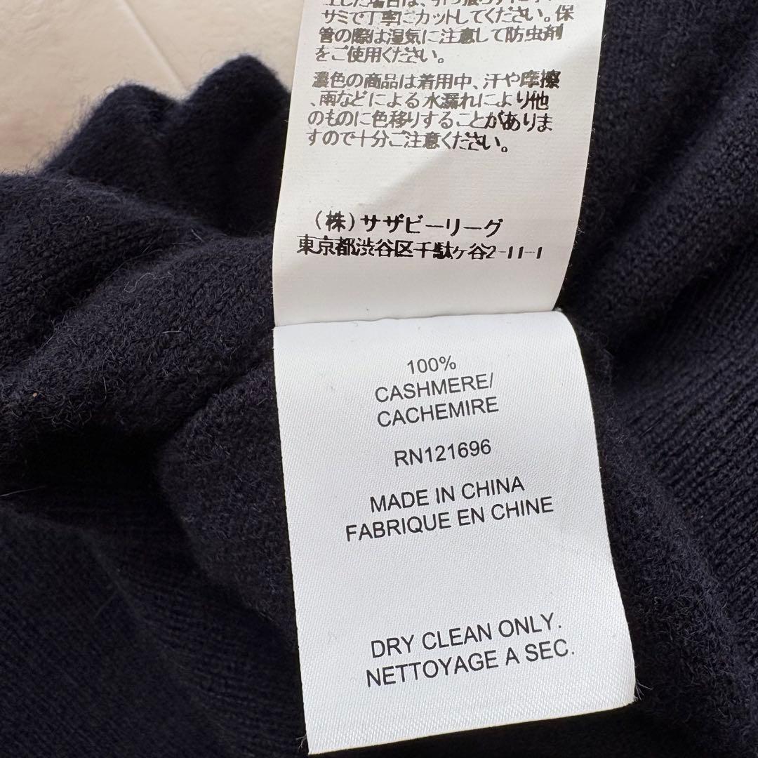 美品✨《DEMYLEE》カシミヤ100% ハイネックワンピース　チュニック　紺