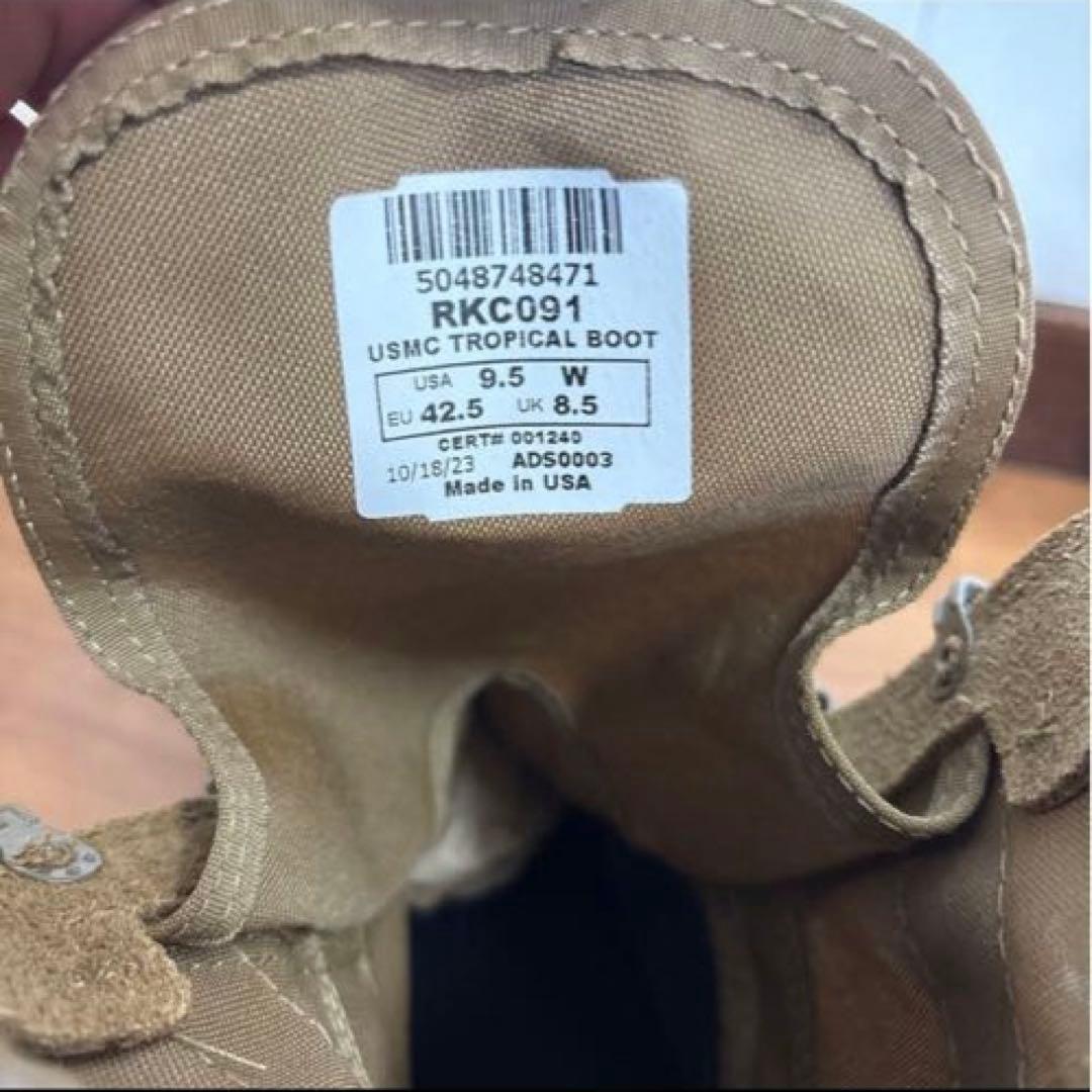 未使用　米軍実物　ROCKY USMC TROPICAL BOOT 9.5W②