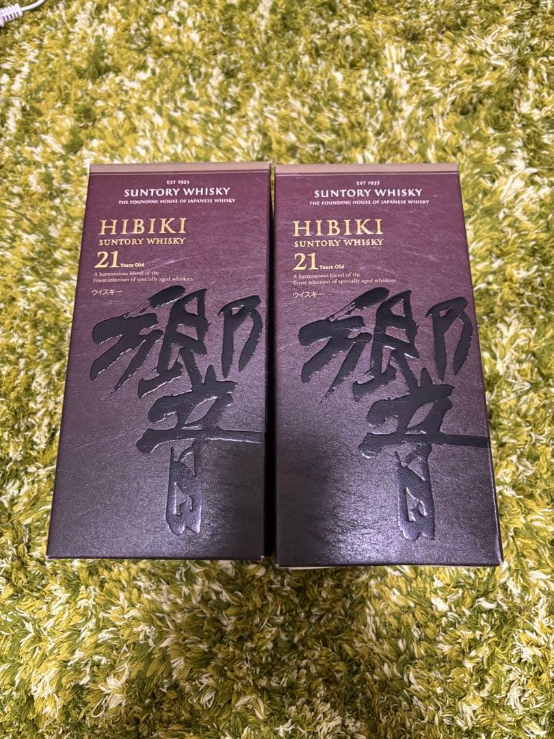 【希少】響21年 ウイスキー 700ml 空瓶2本セット