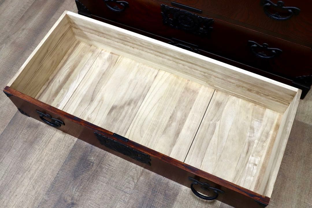 GMGS224○岩谷堂箪笥 整理箪笥 チェスト タンス 欅材 和家具 民藝 民