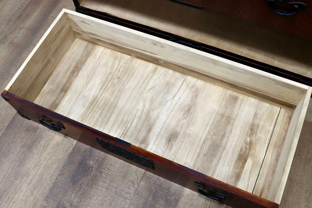 GMGS224○岩谷堂箪笥 整理箪笥 チェスト タンス 欅材 和家具 民藝 民