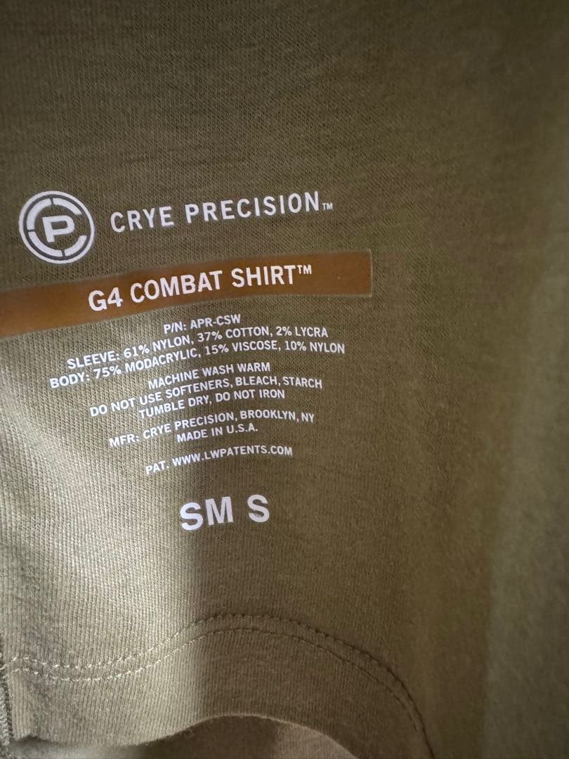 か*な様 本物　実物　新品　タグ付　crye precision G4 コンバッ