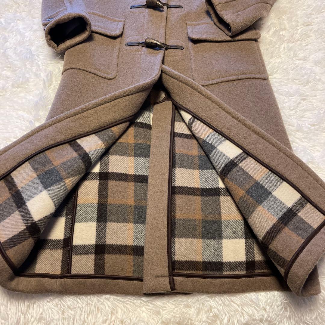 【美品】LONDON Traditionロングダッフルコート38 モカブラウン