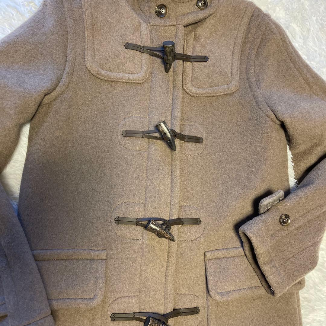【美品】LONDON Traditionロングダッフルコート38 モカブラウン