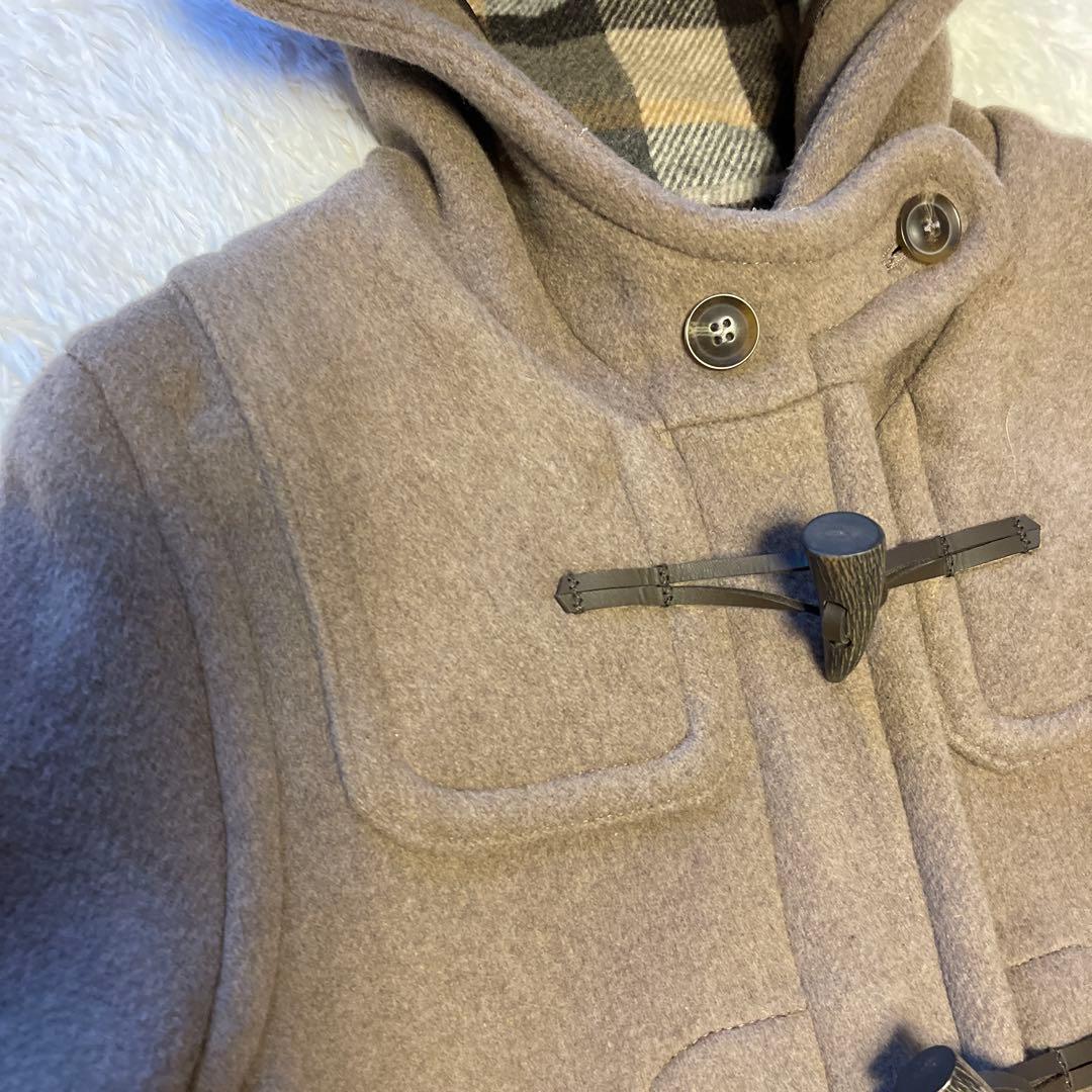 【美品】LONDON Traditionロングダッフルコート38 モカブラウン