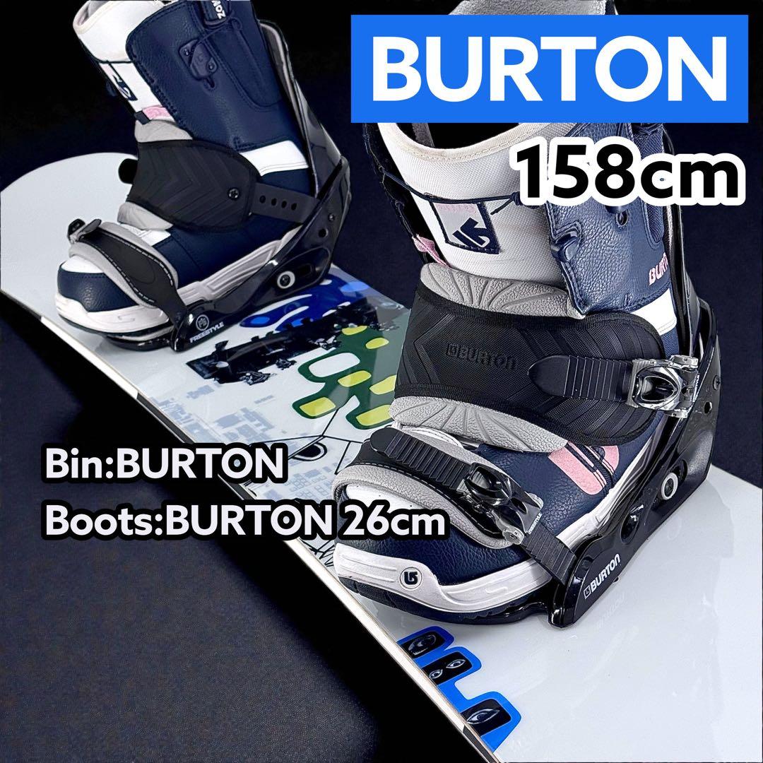 BURTON 3点セット 158cm メンズ スノーボード バイン ブーツ