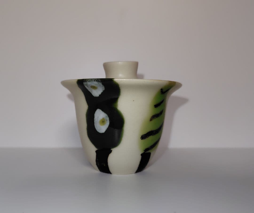 石木文　花咲く森　茶杯　蓋碗