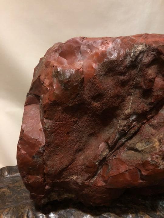 佐渡銘石　赤玉石　赤石　85kg