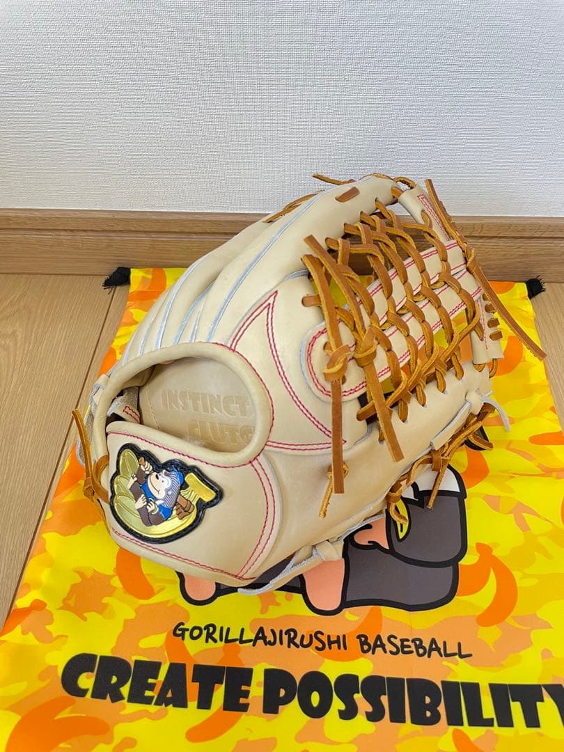 新品未使用‼️ごりら印の野球道具カタログ外限定 硬式外野手用グローブ