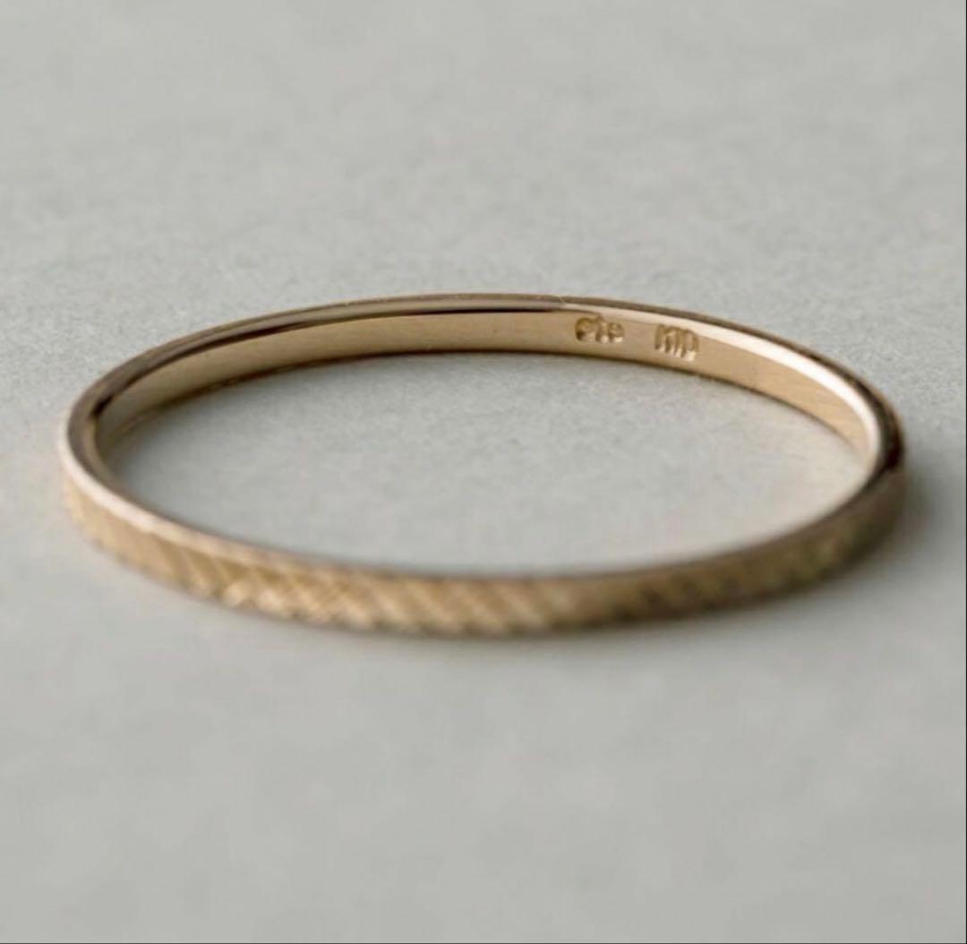 【エテ】K10YG クレールカットリング　15号