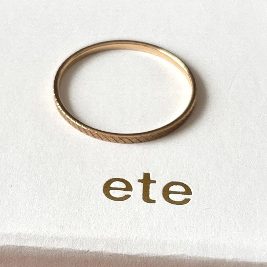 【エテ】K10YG クレールカットリング　15号