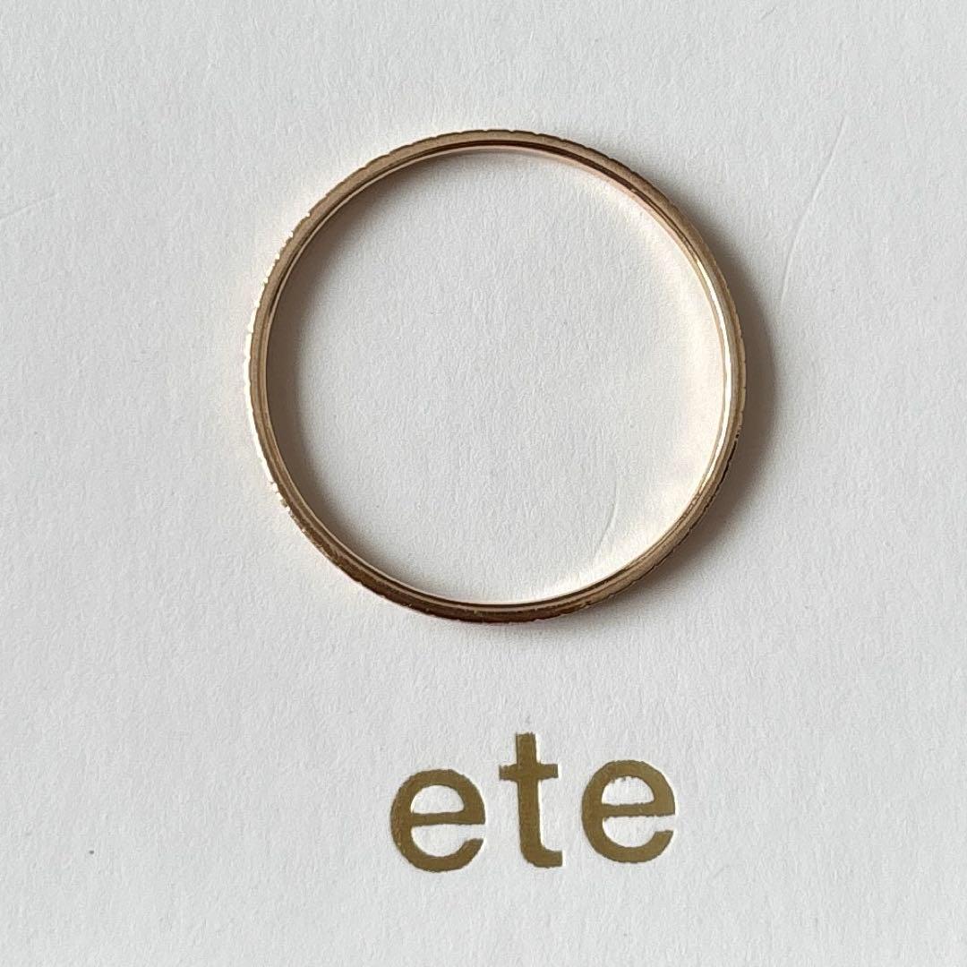 【エテ】K10YG クレールカットリング　15号