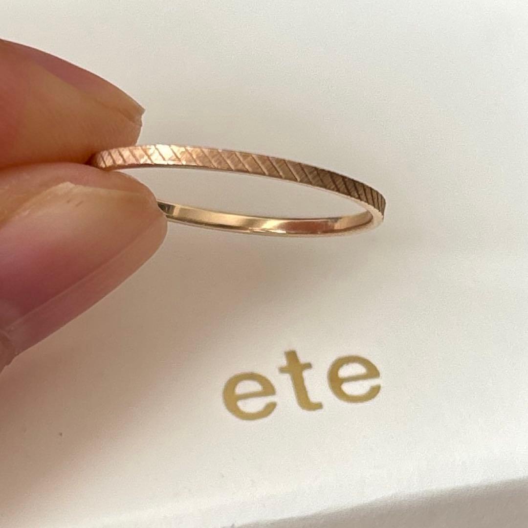 【エテ】K10YG クレールカットリング　15号