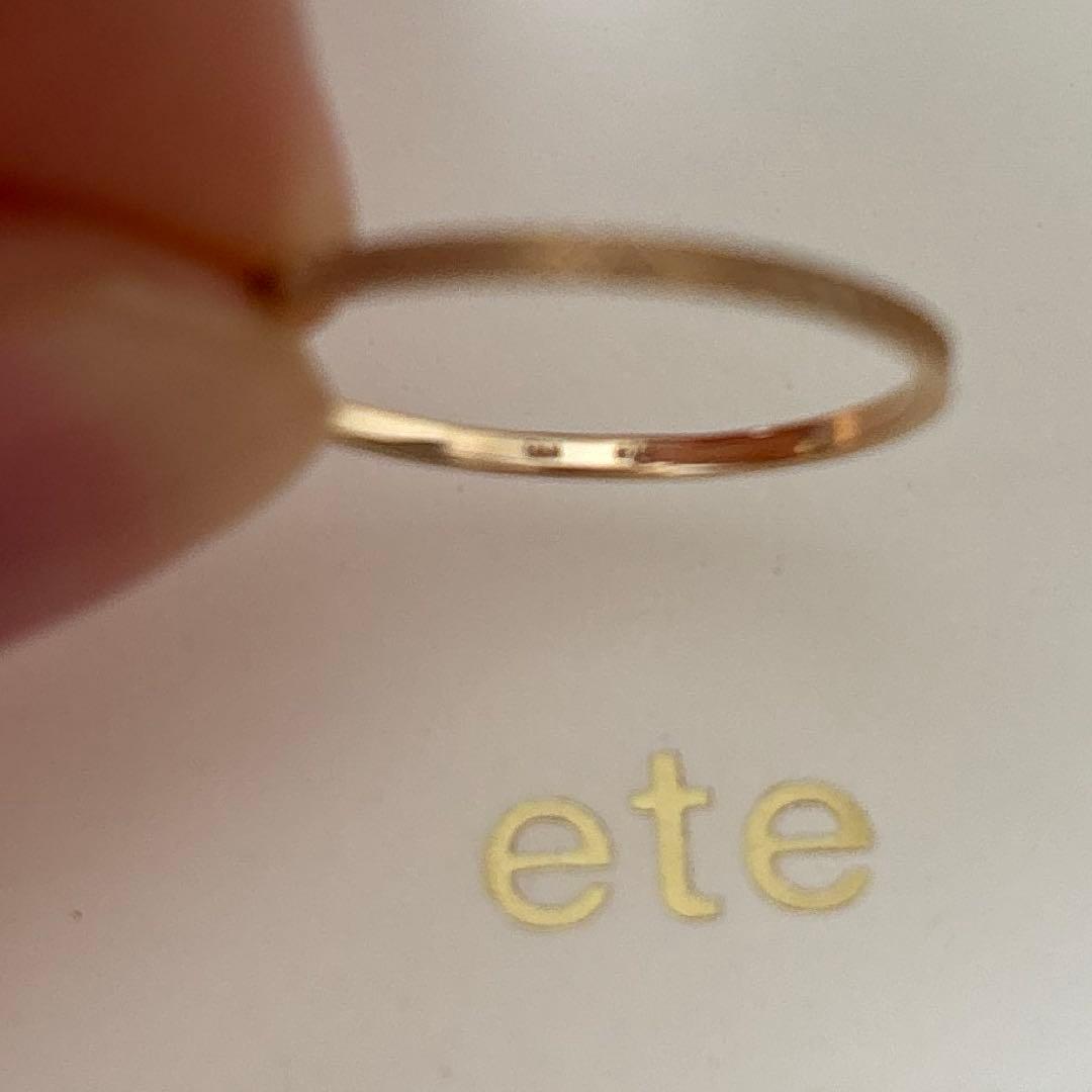 【エテ】K10YG クレールカットリング　15号