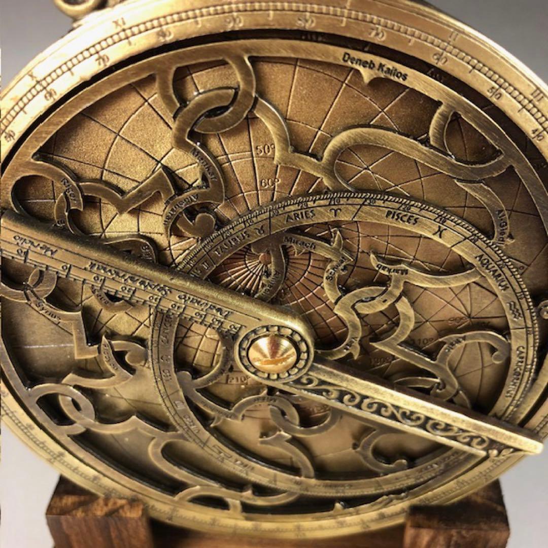 アストロラーベ　古代天文機器　スペイン製φ10cm 7/3迄出品