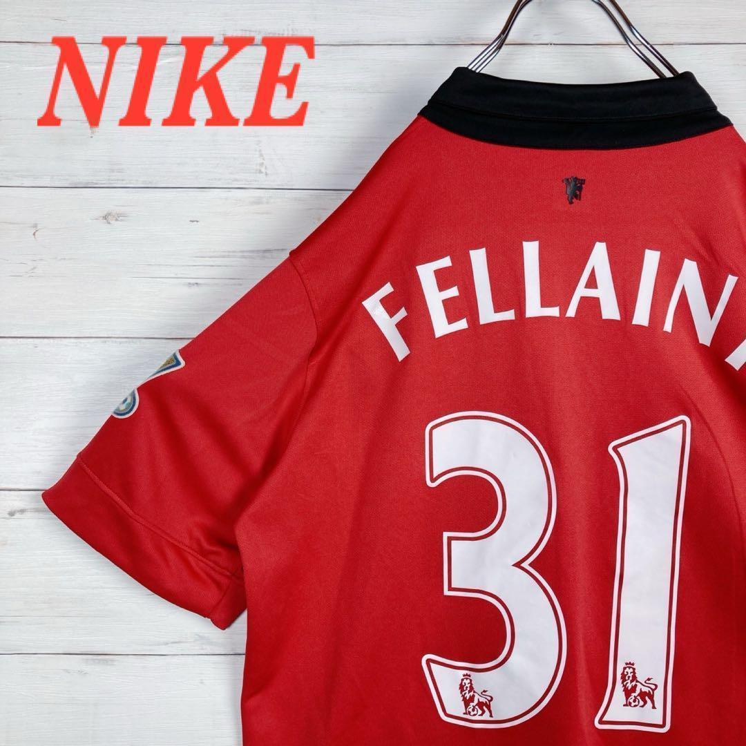 【NIKE】半袖ポロシャツ☆ユニフォーム☆赤☆刺繍☆マンチェスターユナイテッド