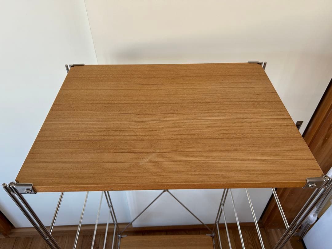 無印良品 ステンレスユニットシェルフ・オーク材棚・中