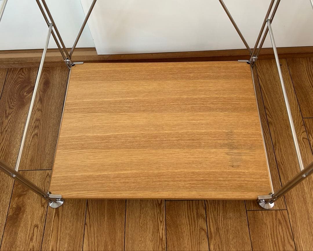 無印良品 ステンレスユニットシェルフ・オーク材棚・中