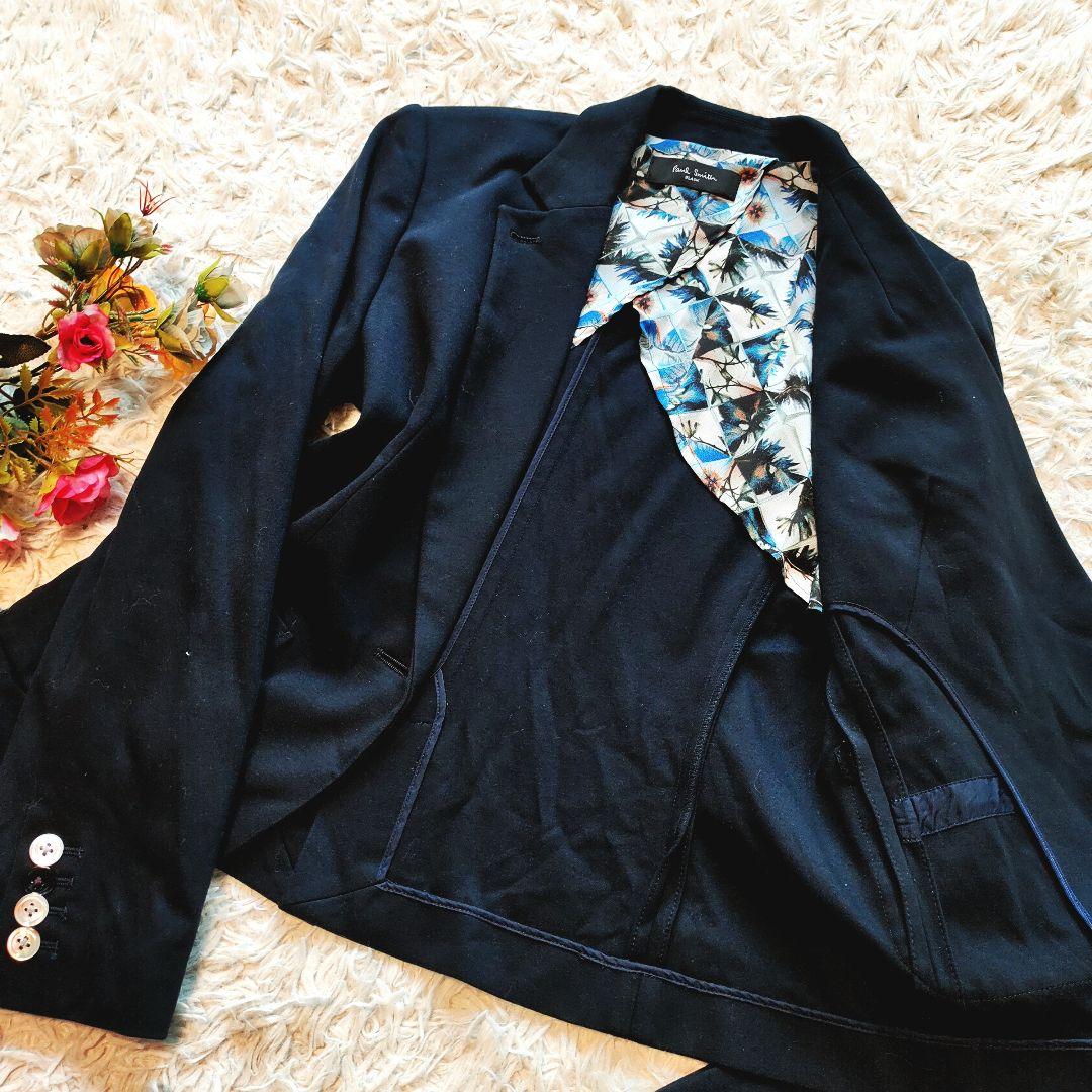 ポールスミス セットアップ スーツ 1ボタン スリムパンツ ネイビー 42 XL