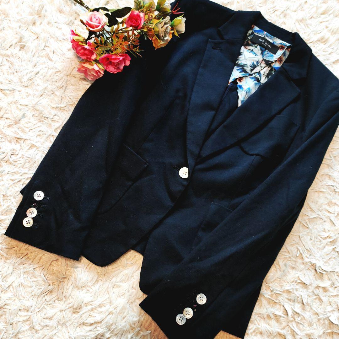 ポールスミス セットアップ スーツ 1ボタン スリムパンツ ネイビー 42 XL