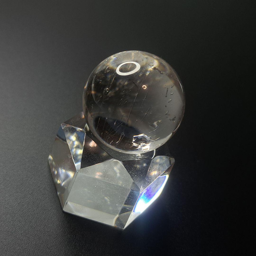 【超希少石/最強品質】水入り水晶丸玉＊約29mm＊　天然石(気泡確認済)