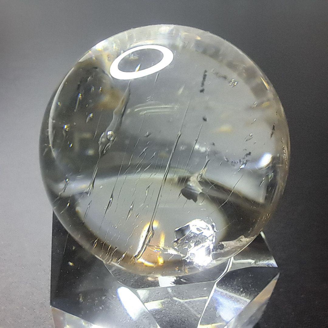 【超希少石/最強品質】水入り水晶丸玉＊約29mm＊　天然石(気泡確認済)
