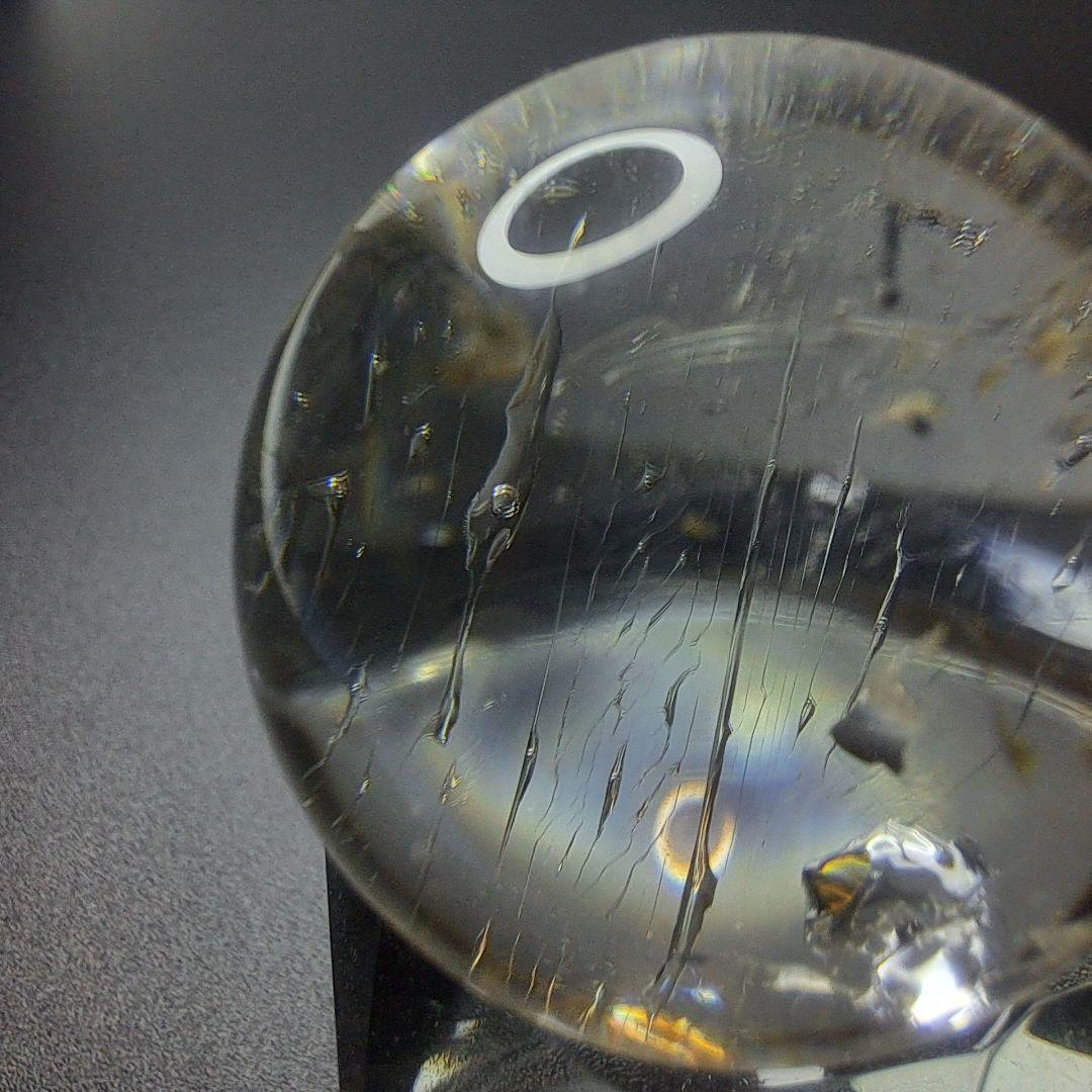 【超希少石/最強品質】水入り水晶丸玉＊約29mm＊　天然石(気泡確認済)