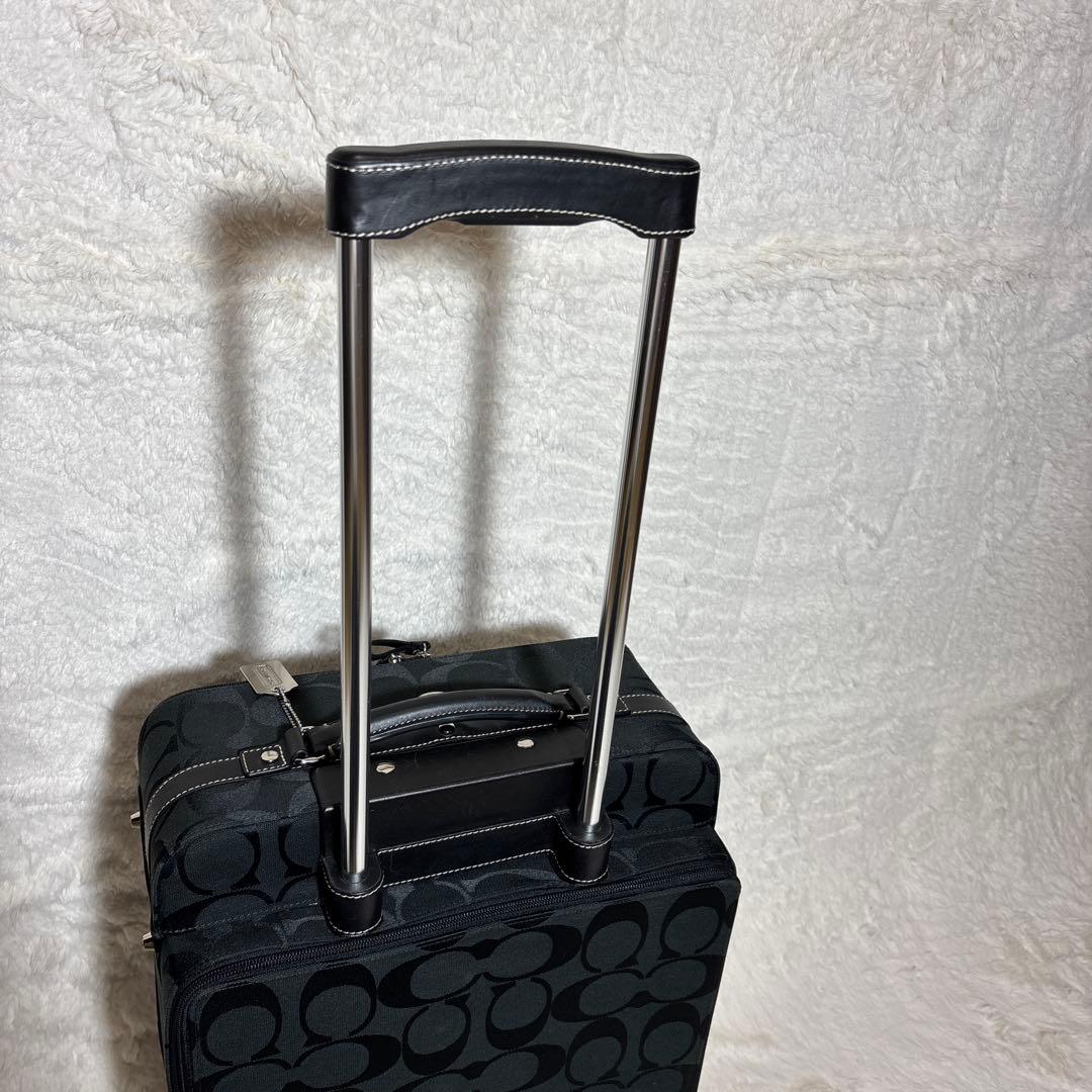 【希少】極美品 コーチ キャリーケース スーツケース ブラック　 F77180
