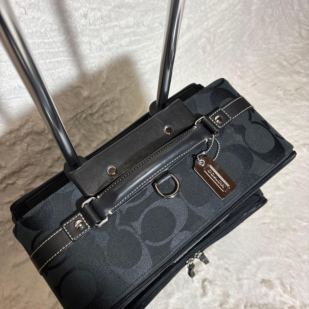 【希少】極美品 コーチ キャリーケース スーツケース ブラック　 F77180