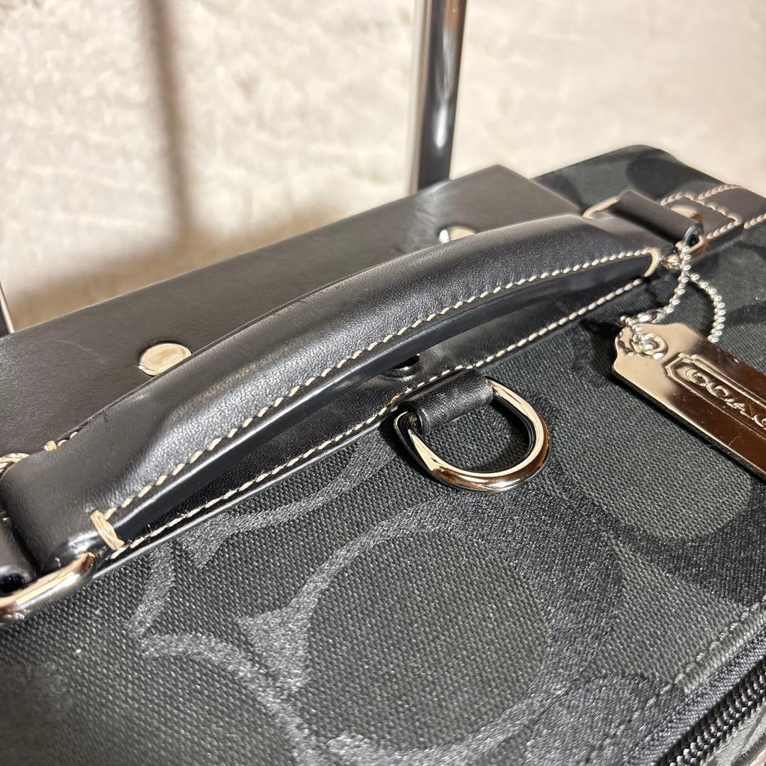 【希少】極美品 コーチ キャリーケース スーツケース ブラック　 F77180