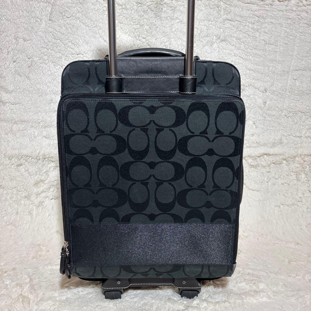 【希少】極美品 コーチ キャリーケース スーツケース ブラック　 F77180