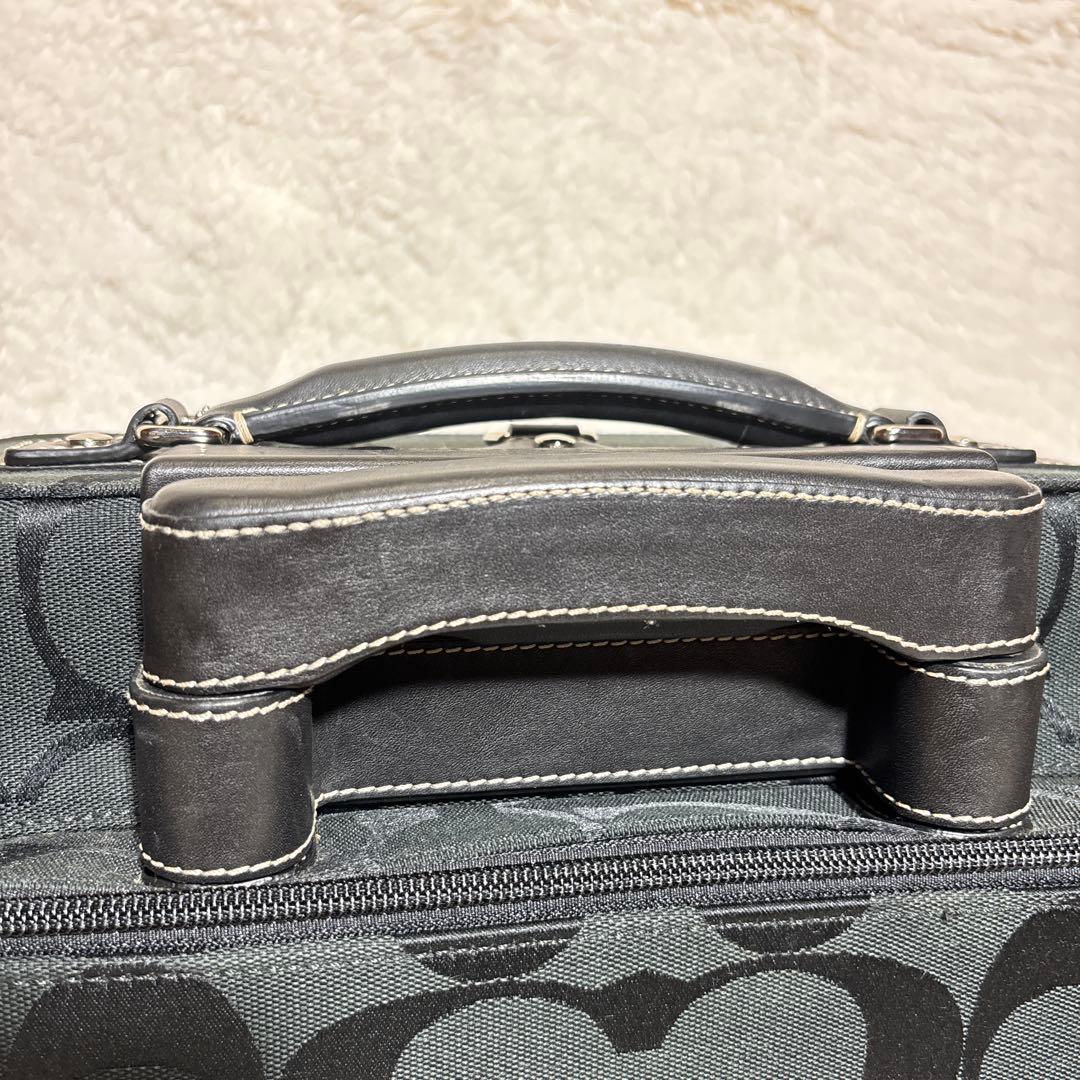 【希少】極美品 コーチ キャリーケース スーツケース ブラック　 F77180