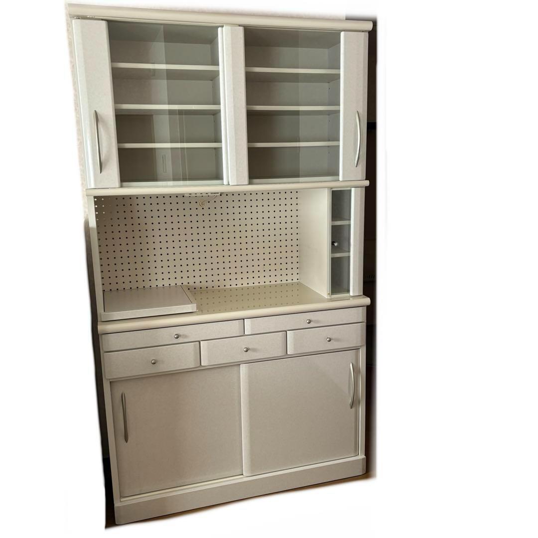 IDC大塚 食器棚 引き戸 幅120 梱包・発送たのメル便