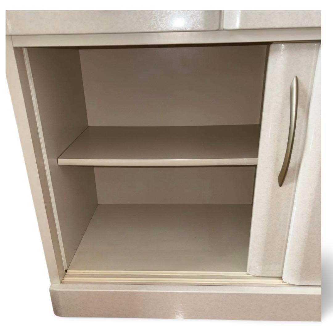 IDC大塚 食器棚 引き戸 幅120 梱包・発送たのメル便