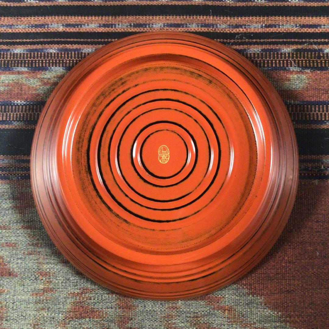 『メルうー特価』　象彦　脚付き　銘々皿　5枚　丸盆