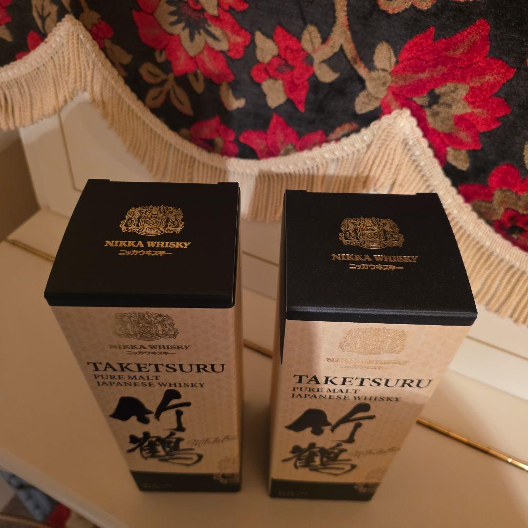 (入手困難) [ NIKKA ] 竹鶴 ピュアモルトウイスキー(新品) ２本 !