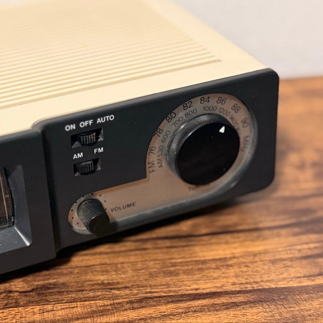 【整備済み・動作正常】三協精機 ラジオ付きドラムクロック ザックスSC707