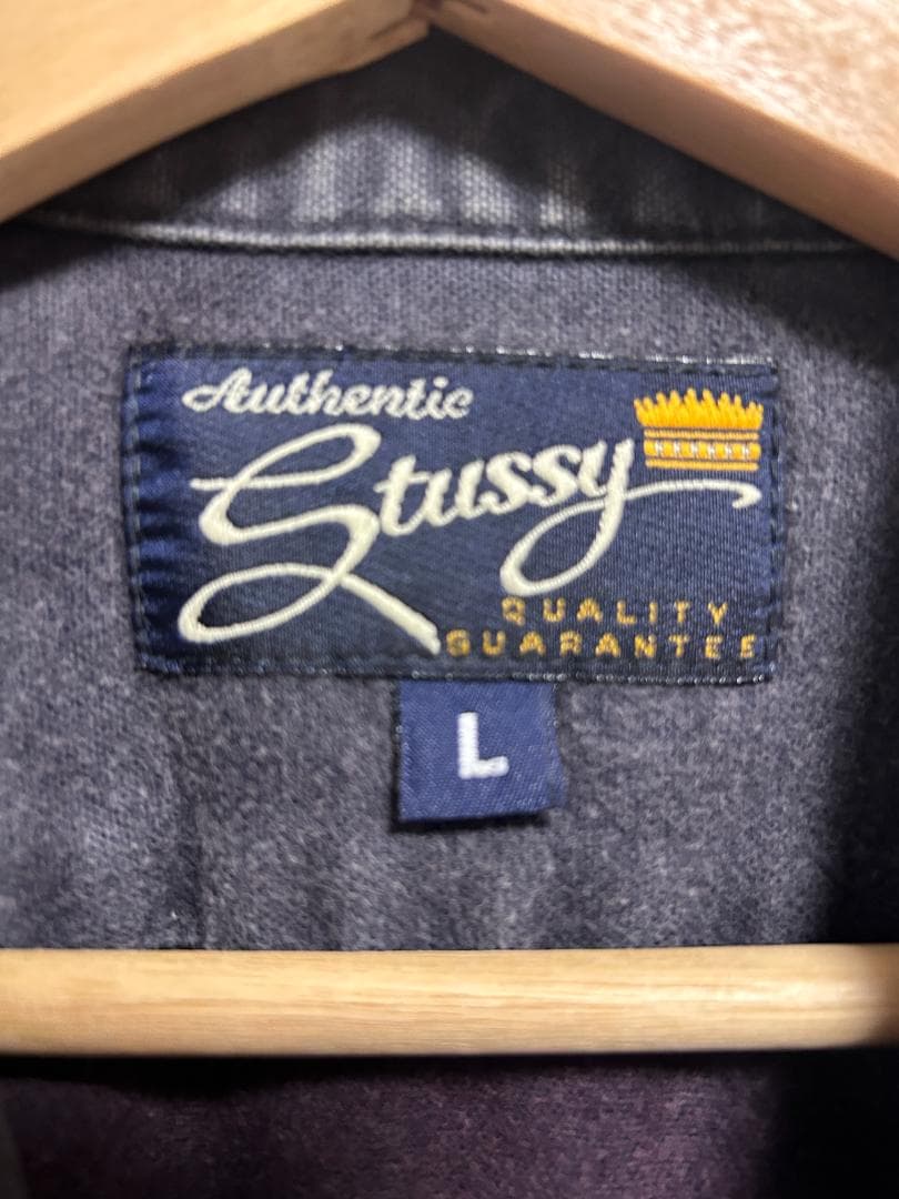 Old Stussy オープンカラーシャツ シャモア Made In USA