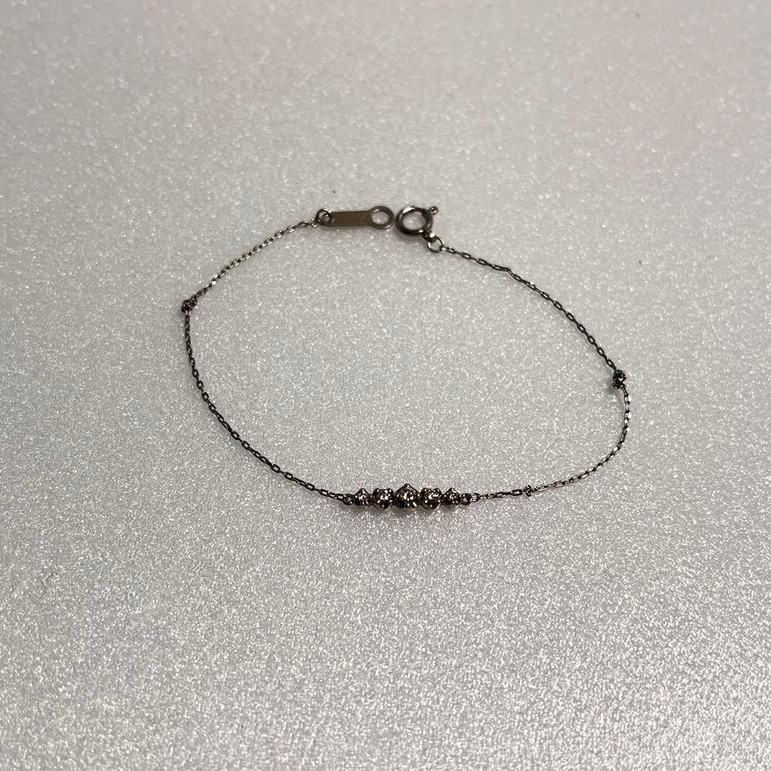 ピンクの猫様用⭐︎4℃ ダイヤプラチナブレスレット