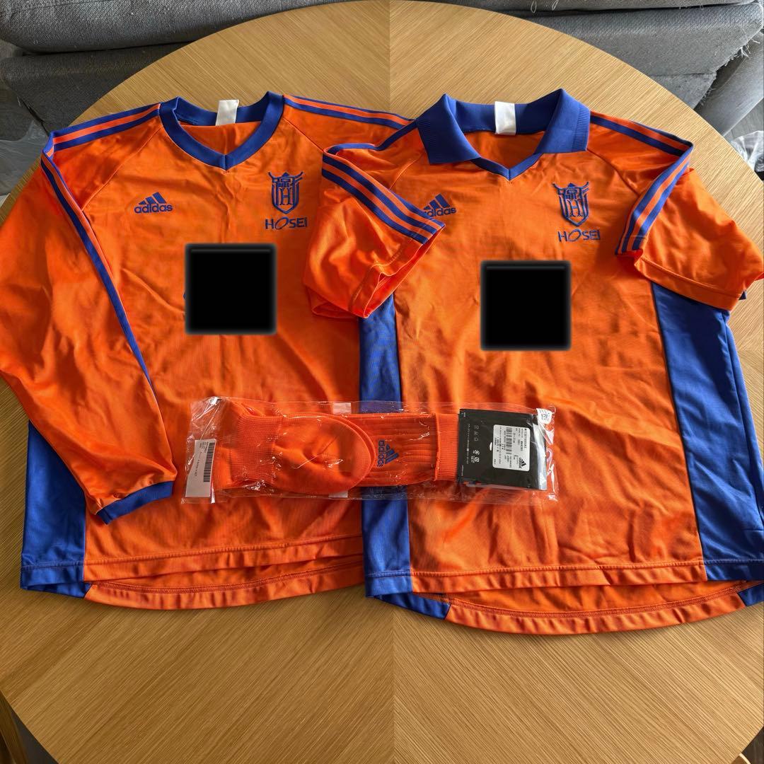 法政大学サッカー部　ユニフォーム半袖長袖セット