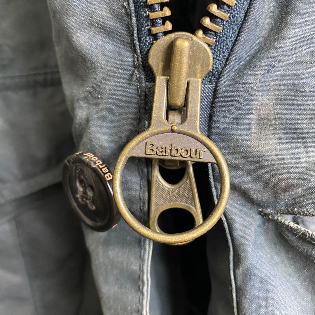 雪*福様 バブアー☆オイルドジャケット 古着 希少 状態良好 3ワラント ga7